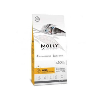 Molly cat food package on a white background