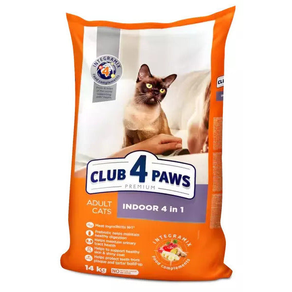 CLUB PAWS PREMIUM INDOOR in for adult cats (2kg/14kg)