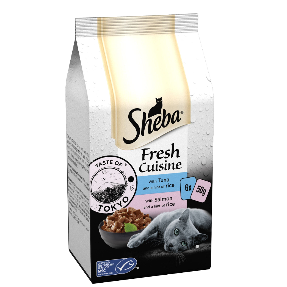 6st Sheba Délices du Jour kalkoen & kip kattenvoer 6x50g 6st Sheba Délices du Jour kalkoen & kip kattenvoer 6x50g