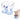 Cute Elevated Cat Bowl – Transparent Pet Food Bowl with Fun Design