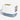 Cat litter box with a transparent lid on a white background