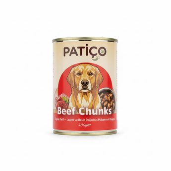 Patiço Beef Chunks Wet Dog Food 400g