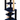 Jumpy H-27 dark blue multi-level cat tree with three beds, two hammocks, wrapped posts and hanging toys on white background