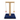 Zola G-26 T-shaped rope-wrapped cat scratching post with two hanging toys and dark blue base on white background