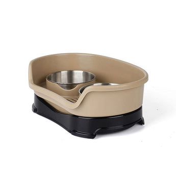 Dog Feeding Station with Stainless Steel Bowl – Anti-Slip Base