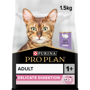 PURINA PRO PLAN Delicate Digestion Adult - Rich in Turkey Dry Cat Food - 1.5 KG