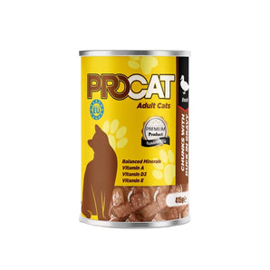 Pro Cat Wet Food For Adult in Chunks in Gravy with Duck 415G