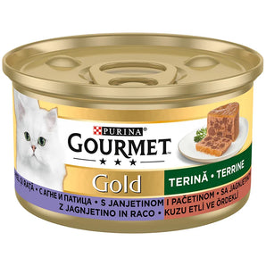 Purina Gourmet Gold Pate wih Lamb and Duck for cats 85g