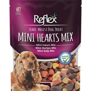 Reflex Semi-Moist Mini Hearts Mix Dog Treats (150GR)