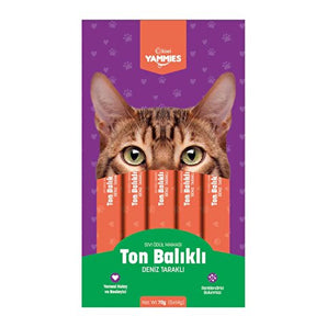Kiwi Yammies Tuna and Scallop Liquid Cat Food 5-Piece