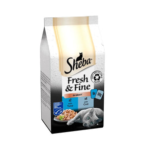 Sheba Fresh & Fine in Gravy with Tuna & with Cod