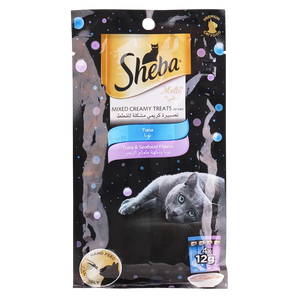 Sheba Treats Melty Tuna and Seafood For cat 4 pcs 12 g