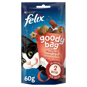 مكافآت فيليكس® جودي باج للقطط على شكل مشاوي مشكلة، 60 غرام
