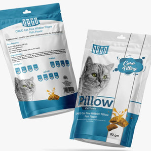 ORGO Pillow CAT Treats with FISH 80 gm