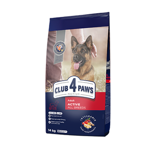 CLUB 4 PAWS PREMIUM Active للكلاب البالغة (14 كجم)