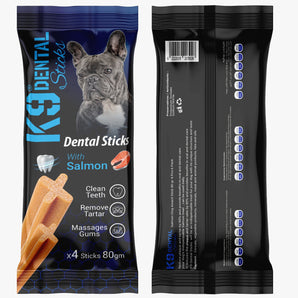 K9 Dental Sticks With Salmon 80g