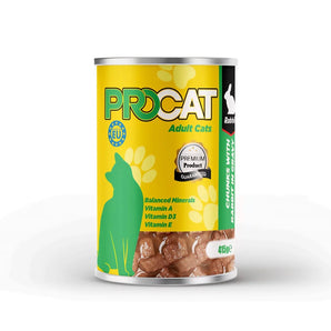 Pro Cat Wet Food For Adult in Chunks in Gravy with Rabbit 415G