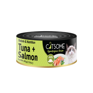 Catsome Grain Free Tuna & Salmon Cat Canned Food Jelly 80g