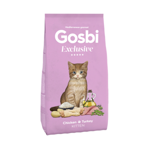 Gosbi EXCLUSIVE  Cat chicken & turkey kitten (400g/1.5kg)