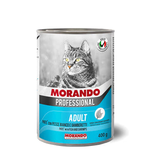 Morando Professional Adult Cat Paté with White Fish And Shrimp 400GR