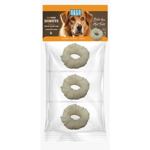 Orgo Rawhide Donuts For Dog Dental Oral Care 3 PC Medium