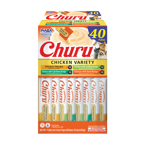 Churu Sample Churu Chicken Variety Box 40 Tubes – Pets Land