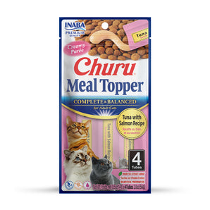 Churu Meal Topper Tuna with Salmon Recipe 4Tubes