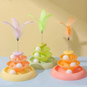 Plastic Cat Roller Toys Cat Self-entertainment Teasing