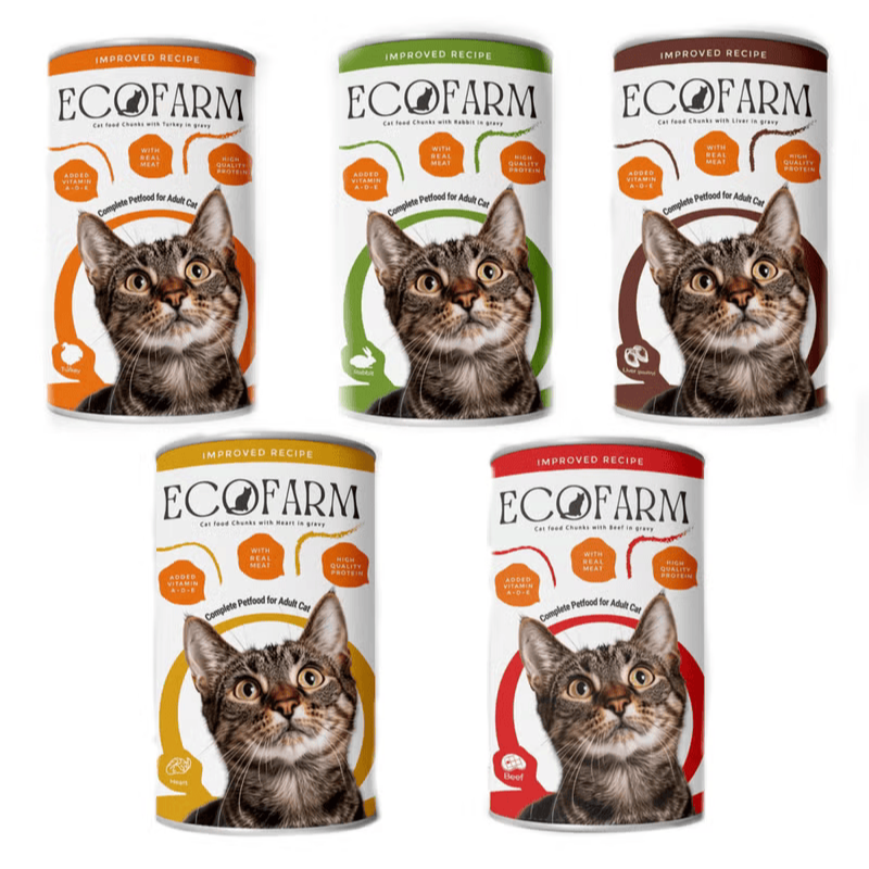 ECOFARM Adult Cat Food Chunks In Gravy 400gm Pets Land ecofarm-adult-cat-food-chunks-in-gravy-400gm-pets-land