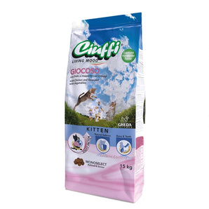 Ciuffi GIOCOSO Kitten with Chicken and flavoured with Vegetables 15kg