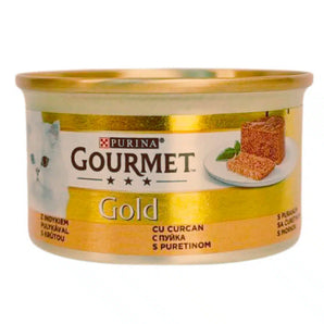 Purina Gourmet Gold Pate wih Turkey for cats 85g