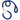 Blue and black braided rope dog collar and leash set, size Small