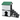 Himalaya gray and white two-story plastic cat house with green roof and black external stairs