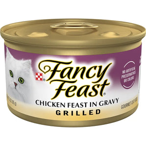 Fancy Feast Grilled Chicken Feast In Gravy Gourmet Cat Food 85g
