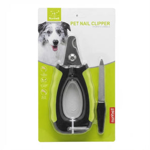 Nunbell Pet Nail Clipper with File – Dog & Cat Claw Grooming Tool