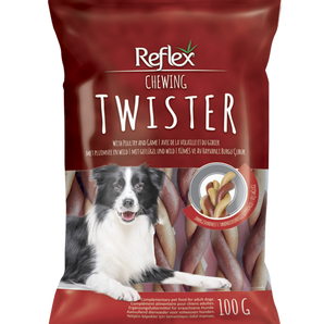 Reflex Twister Treats with Poultry for Adult Dogs 100 gr