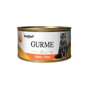 bestpet Gurme Grain - Adult Cat Wet Food Cans with Salmon 100 g