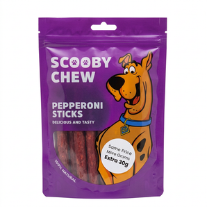 Scooby Chew Pepperoni Sticks Dog Treats 150g (120g + 30g Extra)