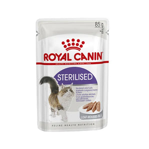 Royal Canin Sterilised – Wet food for adult cat loaf (85gm\ Pouch)