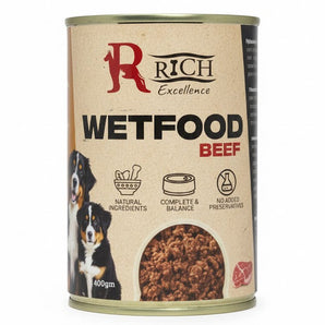 Rich Excellence Beef Wet Dog Food 400g | Nutritious & Tasty Meal